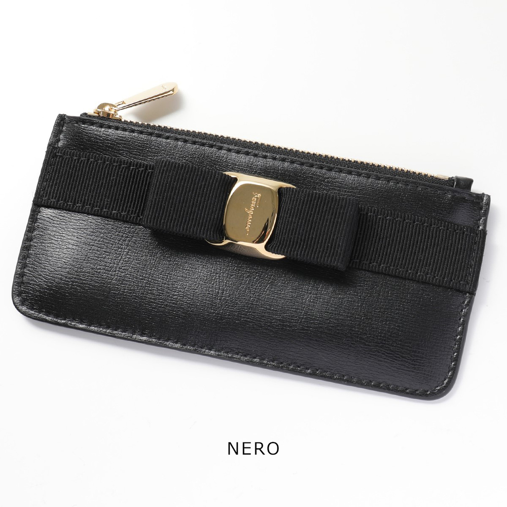 SALVATORE FERRAGAMO Case VARA BOW Villa Ribbon Coin Case